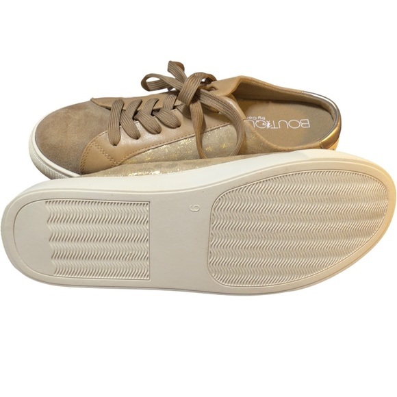 Corkys Spiked Gold Leopard Shiny Metallic Star Slip On Casual Cool Shoes - Picture 8 of 11